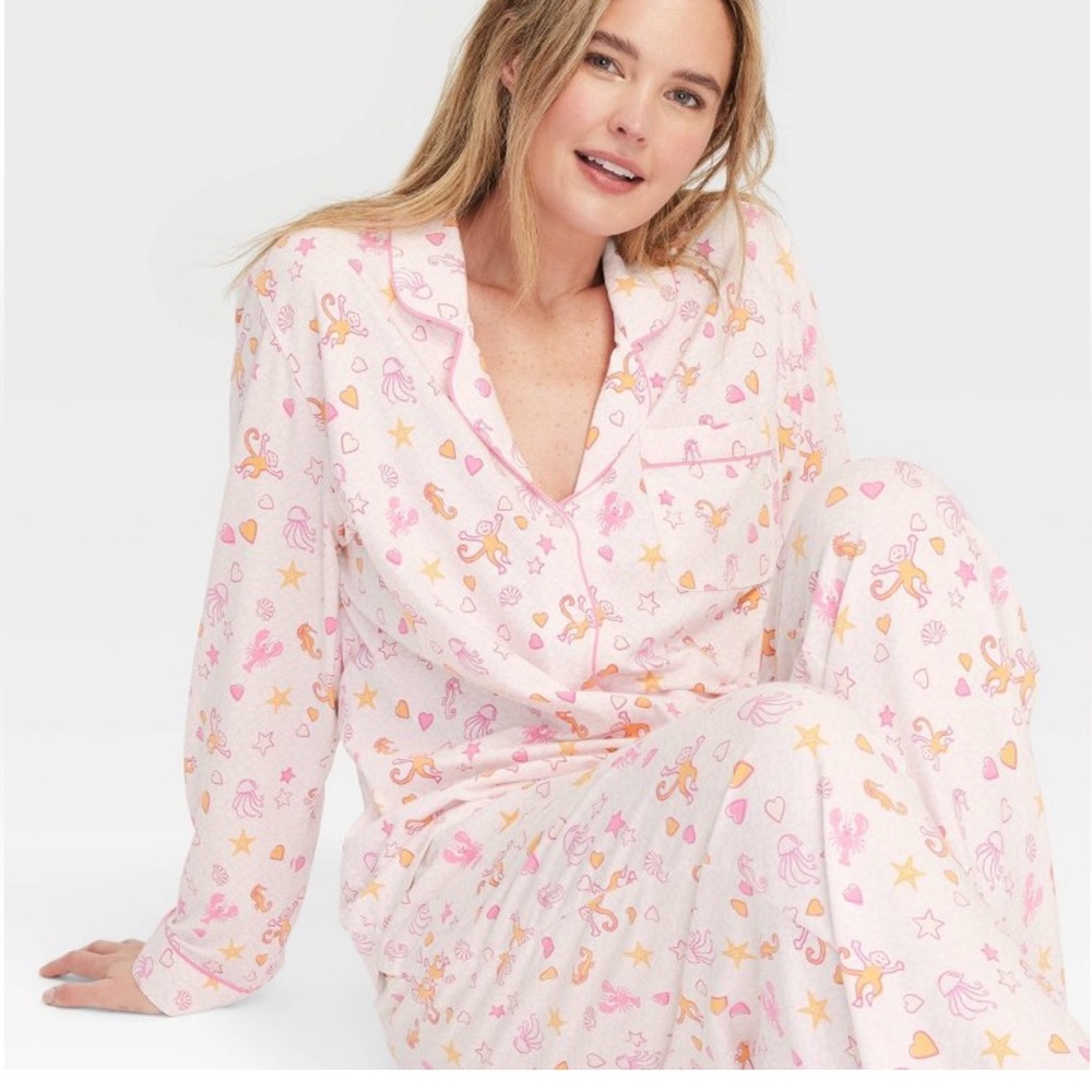 NWT Roller Rabbit x Target Sealife Pajama Set Small
